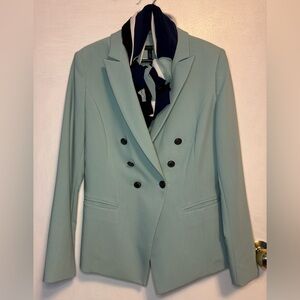 White House Black Market Mint Green Blazer Jacket